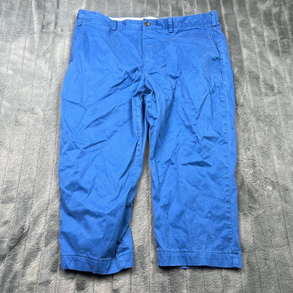Brooks Brothers Clark Fit Chinos Mens 40x30 Blue Cotton Stretch Pants 14939